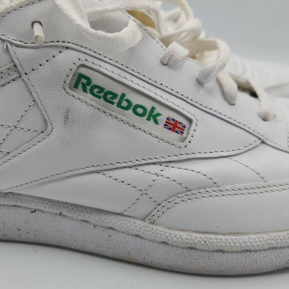 Reebok Club C 85 Men’s 9.5 Vintage White Classic Tennis Sneakers Retro Leather - Picture 7 of 9